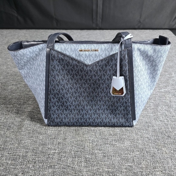 Michael Kors Handbags - Authentic Michael Kors Whitney Tote Admiral Pale Blue Bag Purse MK